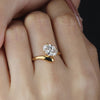 Aureline-Jewelry 2 Carat Oval Lab Diamond Ring 18K Gold