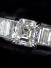 Aureline-Jewelry 2 Carat Asscher Cut Lab Diamond Ring