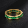 Aureline-Jewelry NOZBO Emerald-Cut Ring Band in 18K Yellow Gold