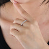 Aureline-Jewelry Lab-Grown Diamond Eternity Ring In 925 Silver