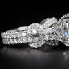 Aureline-Jewelry Luxurious 10 Carat Cushion Cut Lab Diamond Knot Ring