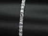 Aureline-Jewelry Each 0.2-carat 0.5-carat Emerald & Round Cut Lab Diamond Tennis Bracelet 18K Gold