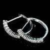 Aureline-Jewelry 8 Stone Round Lab Grown Diamond Hoop Earrigs