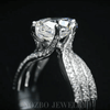 Aureline-Jewelry 3 Carat Oval Lab Diamond Luxurious Ring with Pavé Band In 18K Gold