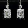 Aureline-Jewelry Emerald-Cut Lab Grown Diamond Drops Earrings
