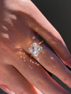 Aureline-Jewelry 5 Carat Cushion Cut Lab Diamond Ring 14K Gold