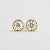 Aureline-Jewelry Bezel Round Lab-Grown Diamond Earring Studs (2.01 Ct. Tw.)