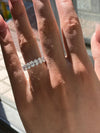 Aureline-Jewelry Lab-Grown 7 Stone Diamond Half Eternity Ring (2.1 Ct. Tw. D-F / VS-VVS)