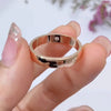 Aureline-Jewelry 18K Gold Wedding Bands Set with Lab Diamonds Couple Rings Set