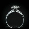 Aureline-Jewelry 0.5 Carat Round Brilliant Cut Lab Grown Diamond Halo Engagement Ring