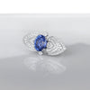 Aureline-Jewelry Lab-Grown Sapphire and Diamond Cocktail Ring 14K Gold