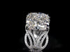 Aureline-Jewelry 7-Carat Cushion Cut Lab-Grown Diamond Ring Nature Inspired