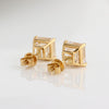 Aureline-Jewelry Asscher Cut Lab Grown Diamond Studs Earrings (6.00 Ct. Tw.)