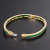 Aureline-Jewelry NOZBO Natural Emerald Bangle 18K Gold