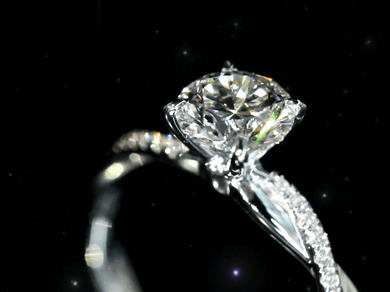 Aureline-Jewelry 1.08 Carat Vine-Inspired Lab Diamond Ring 18K Gold Engagement Ring