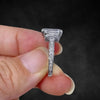 Aureline-Jewelry 4 TCW Criss Cut Lab Grown Diamond Engagement Ring