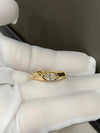 Aureline-Jewelry Marquise Cut Lab Diamond Ring Yellow Gold