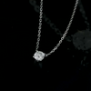 Aureline-Jewelry 0.31 Carat Lab-Grown Diamond Solitaire Necklace Set In 4-Prong 18k White Gold
