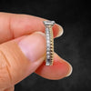 Aureline-Jewelry 0.5 CT Emerald Cut Lab Diamond Two Tone Ring