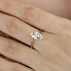 Aureline-Jewelry 1.9 Carat Marquise Lab Diamond Ring 18K Gold
