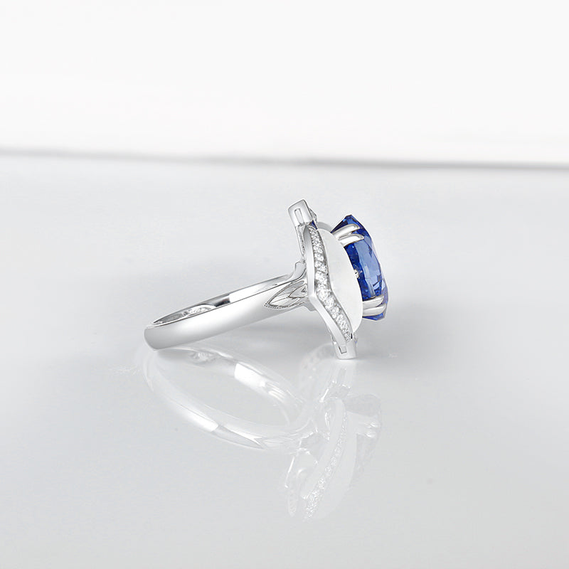 Aureline-Jewelry Lab Grown Sapphire Ring 14K Gold