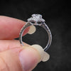 Aureline-Jewelry 1 Carat Lab-Grown Diamond Snowflake Ring