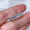 Aureline-Jewelry 21-Stone Emerald-Cut Lab-Grown Diamond Eternity Band – 6Ct. Tw.