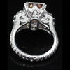 Aureline-Jewelry 7 Carat Fancy Vivid Pink Radiant Lab Grown Diamond Ring 18K Gold