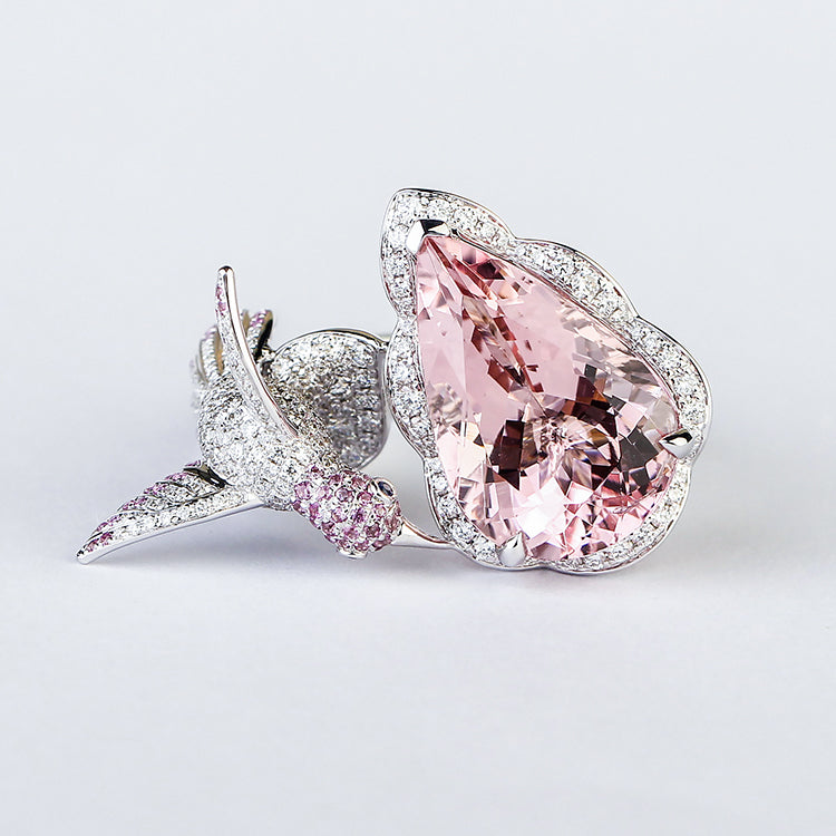 Aureline-Jewelry Floral Bird Cocktail Ring - 14K Gold Jewelry