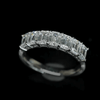 Aureline-Jewelry 2.1 CTW Emerald Cut Lab Grown Diamond Band