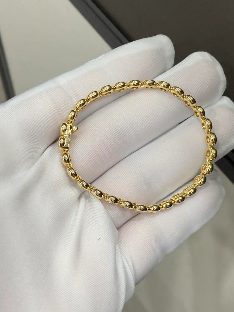 Aureline-Jewelry Bezel Round Lab Grown Diamond Tennis Bracelet