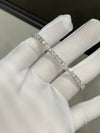 Aureline-Jewelry Each 0.4-carat 0.18-carat Emerald-cut and Round Lab Grown Diamond Tennis Bracelet