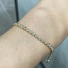 Aureline-Jewelry Each 0.1-carat Lab Grown Diamond Bezel Set Stackable Tennis Bracelet
