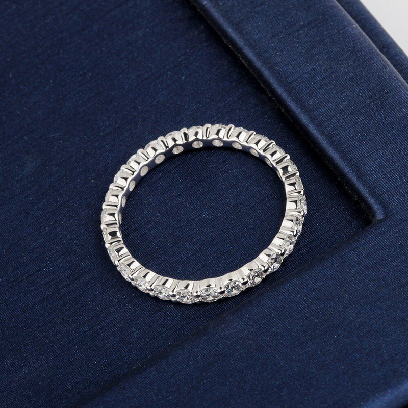 Aureline-Jewelry Lab-Grown Diamond Eternity Ring In 925 Silver