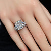 Aureline-Jewelry Luxurious 10 Carat Cushion Cut Lab Diamond Knot Ring