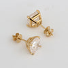 Aureline-Jewelry Asscher Cut Lab Grown Diamond Studs Earrings (6.00 Ct. Tw.)