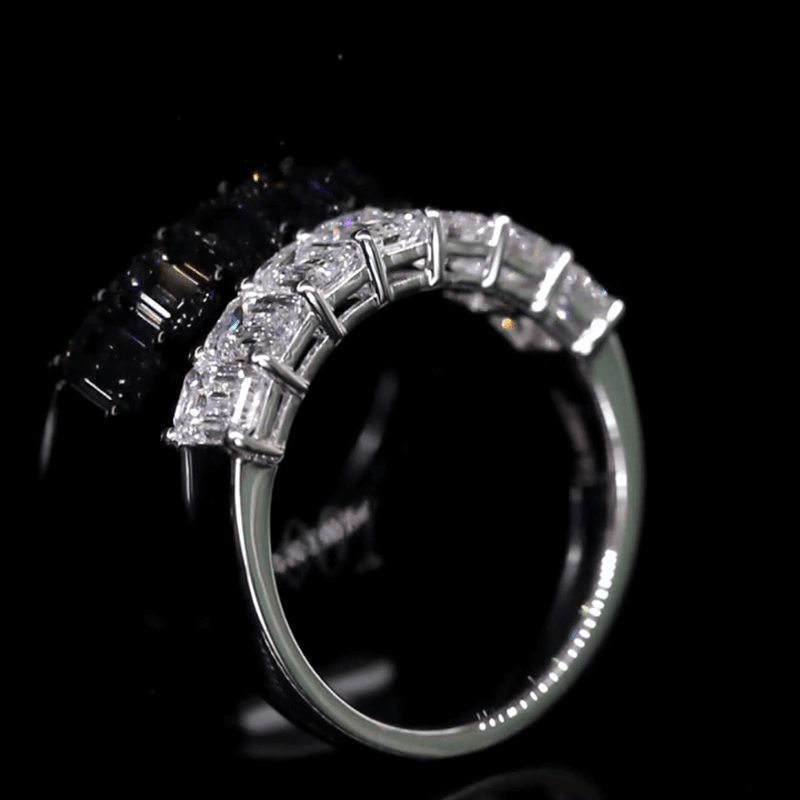 Aureline-Jewelry 2.1 CTW Emerald Cut Lab Grown Diamond Band