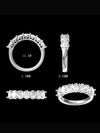 Aureline-Jewelry Lab-Grown 7 Stone Diamond Half Eternity Ring (2.1 Ct. Tw. D-F / VS-VVS)