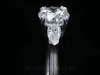 Aureline-Jewelry Three-Stone 1 Carat Round Diamond With Pear Side Stones Ring 18K Gold