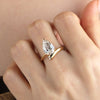 Aureline-Jewelry 3 Carat Pear Lab Diamond Ring 14K Gold