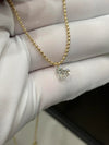 Aureline-Jewelry Drilled 1 Carat Heart Cut Lab Grown Diamond Pendant Solitaire Ball Necklace