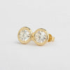 Aureline-Jewelry Bezel Round Lab-Grown Diamond Earring Studs (2.01 Ct. Tw.)