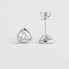 Aureline-Jewelry Bezel Trillion Cut Solitaire Lab-Grown Diamond Studs (1.31 Ct. Tw.)