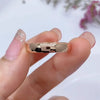 Aureline-Jewelry 18K Gold Wedding Bands Set with Lab Diamonds Couple Rings Set