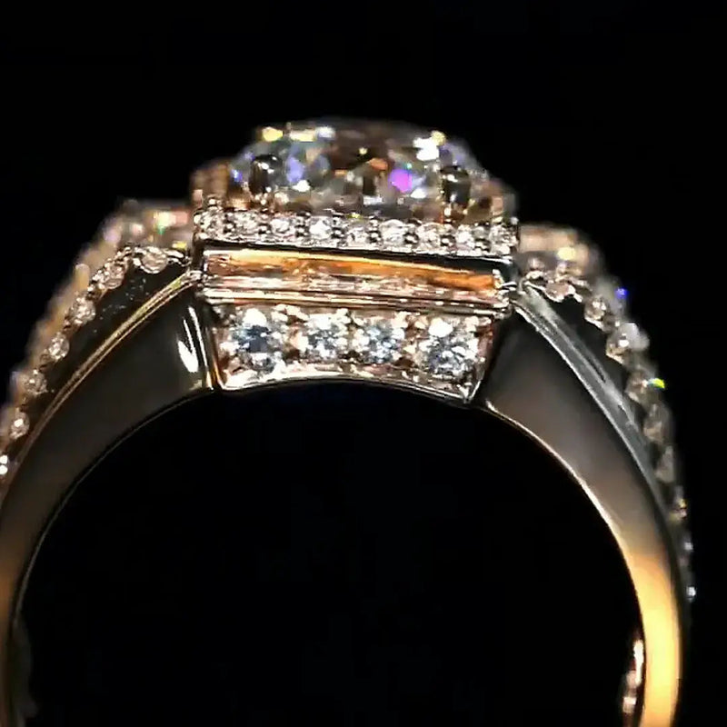 Aureline-Jewelry Luxury Men's Ring Round Cut Lab-Grown Diamond