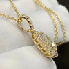 Aureline-Jewelry 1 Carat Pear Cut Lab-Grown Diamond Pendant Halo Set