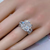 Aureline-Jewelry Luxurious 10 Carat Cushion Cut Lab Diamond Knot Ring