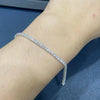 Aureline-Jewelry Each 0.05-carat Round Lab Grown Diamond Tennis Bracelet