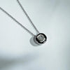 Aureline-Jewelry 1 CT Princess Cut Lab Diamond Bezel Necklace 18K Gold