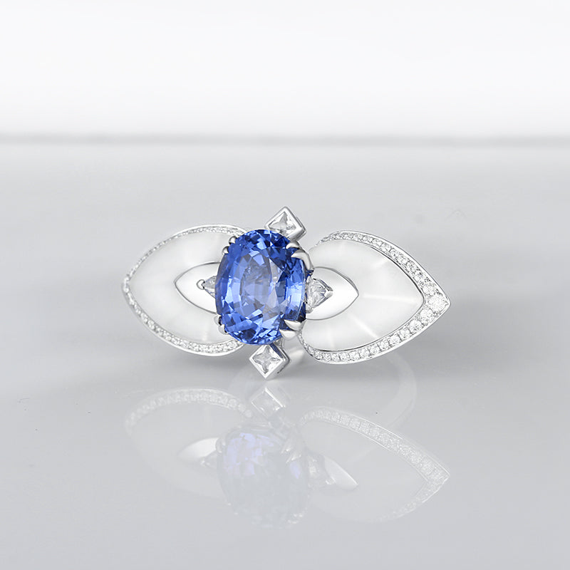 Aureline-Jewelry Lab Grown Sapphire Ring 14K Gold